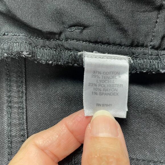 J. Jill 5 Pocket Leggings Jeans‎ Size 12 Gray Faded Black Stretch Denim Mid Rise - Picture 14 of 16